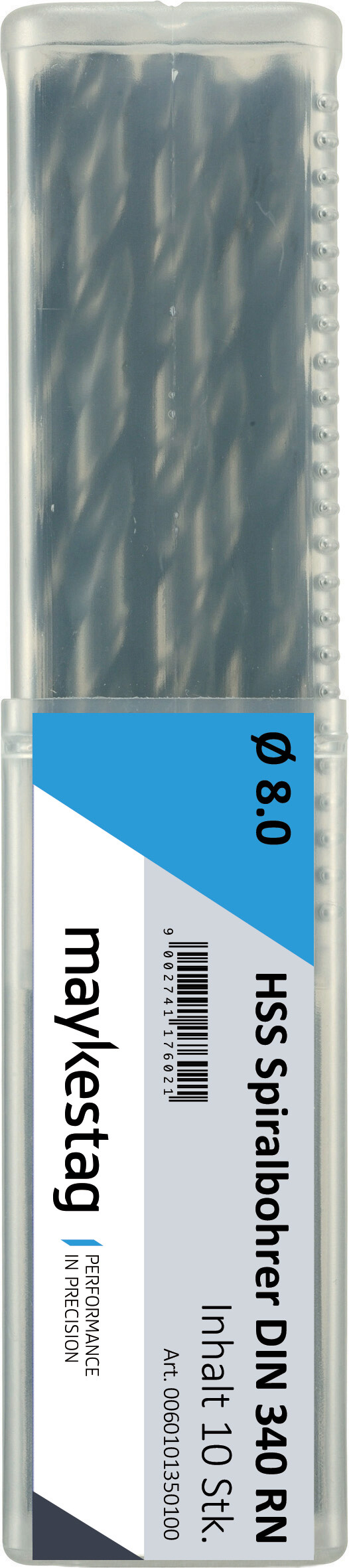 Spiralbohrer lang,
DIN 340 RN