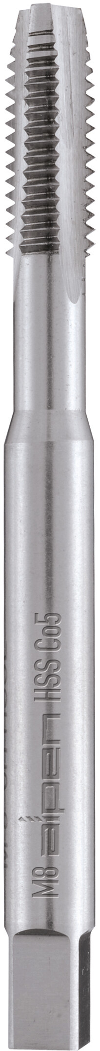 HSS Cobalt Maschinengewindebohrer, gerade genutet, für metrisches ISO-Gewinde DIN 13