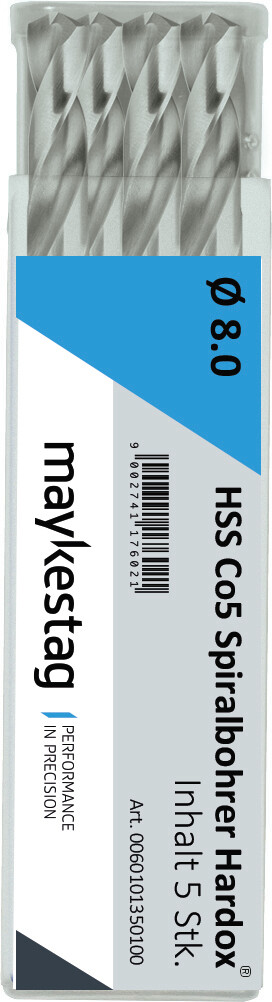 HSS Cobalt Spiralbohrer für
INOX-Bleche und Hardox®