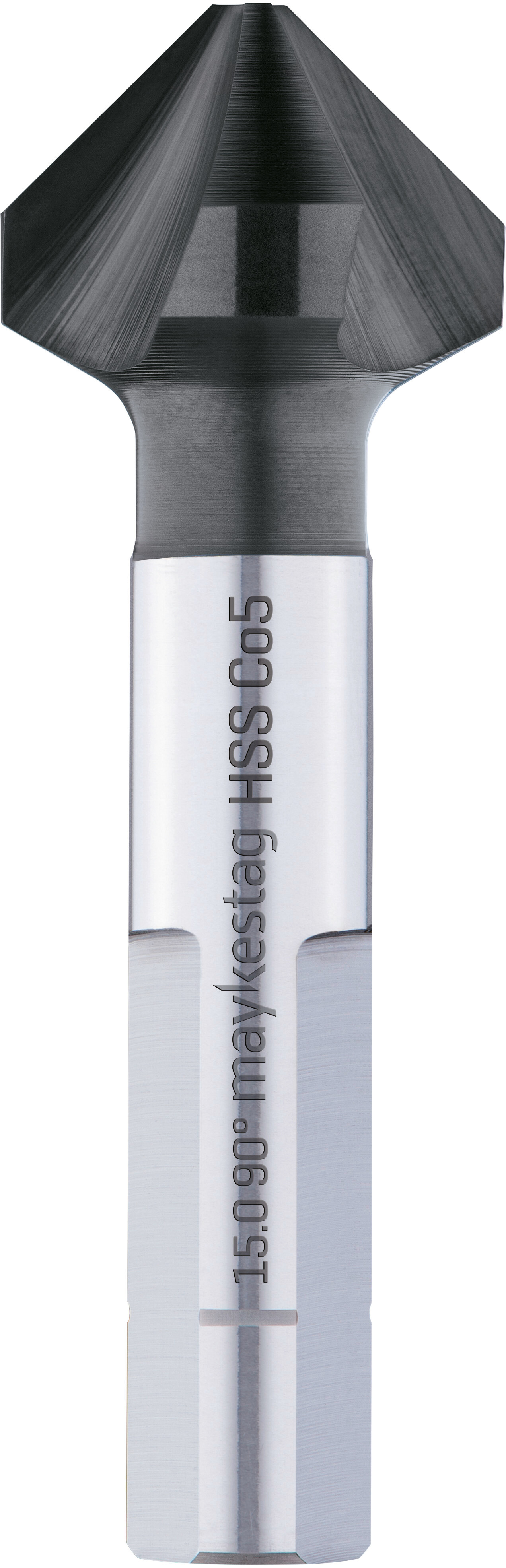 HSS Cobalt Kegelsenker 3-Flächenschaft, ungleiche Teilung