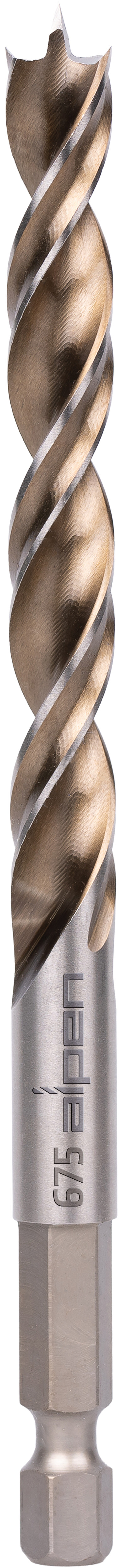 HSS Maschinen-
Holzspiralbohrer
mit 1/4˝-Sechskantschaft